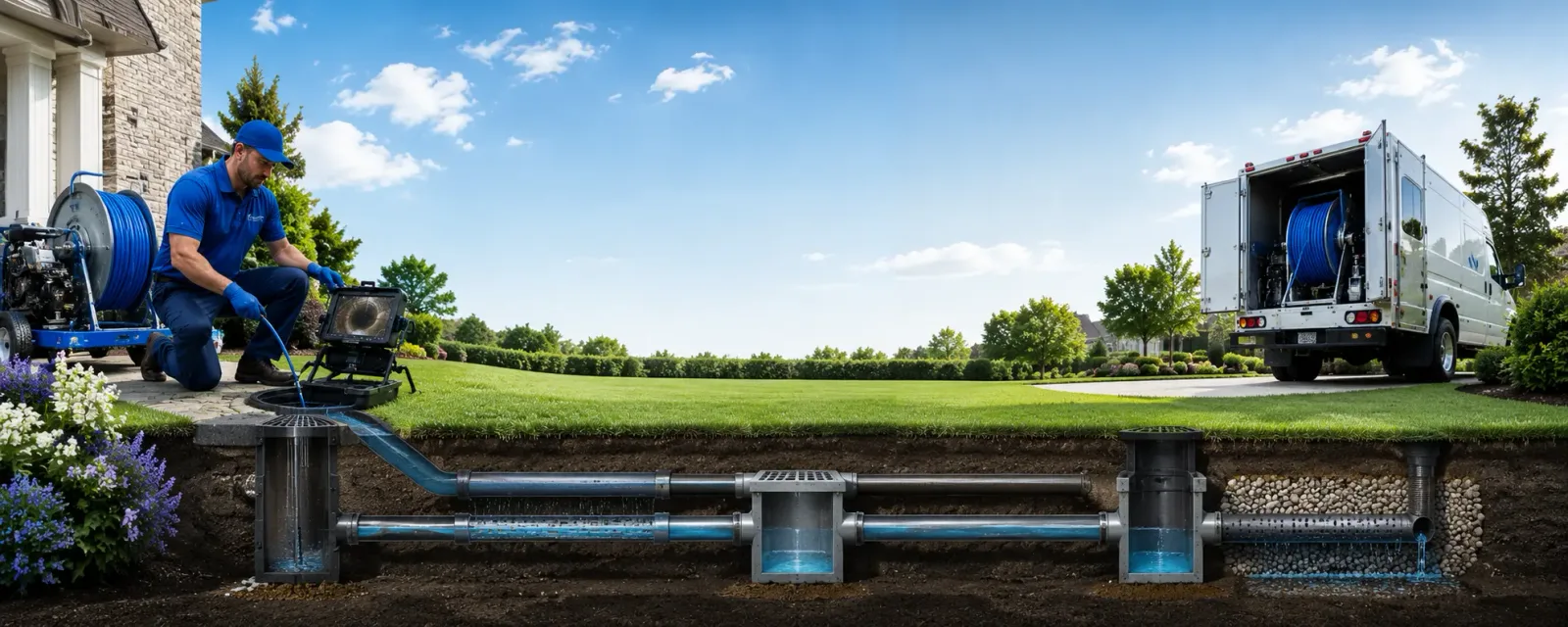 Outdoor drain cleaning information for Rock, WV